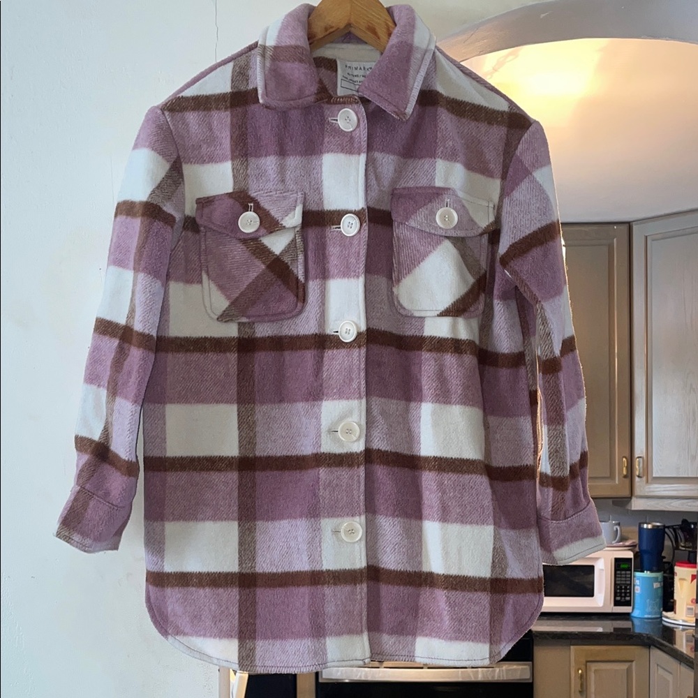 Primark Plaid Button-Up Jacket